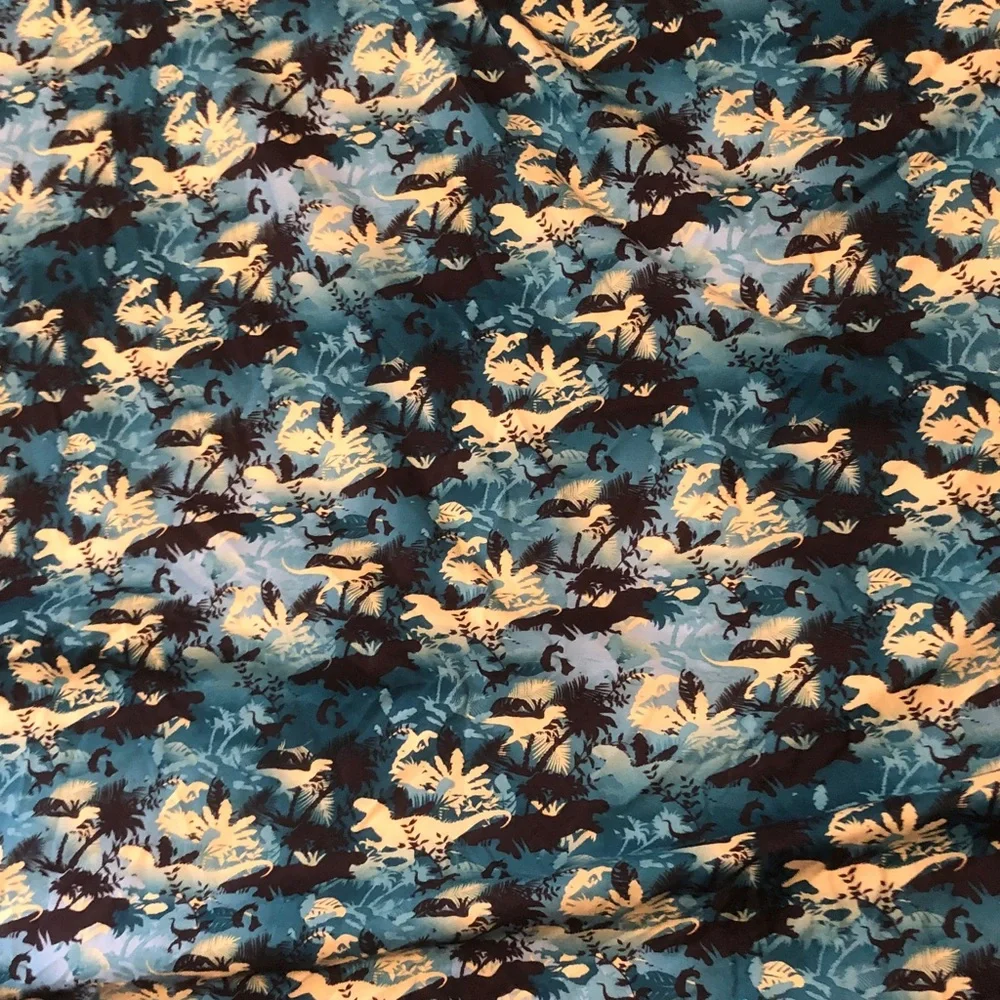 Jurassic world Print Sheet Set in Blue & Cream
